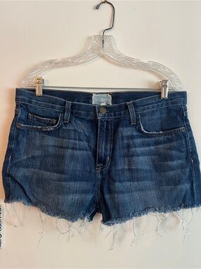 Current/Elliott Indigo “The Boyfriend” Denim Shorts